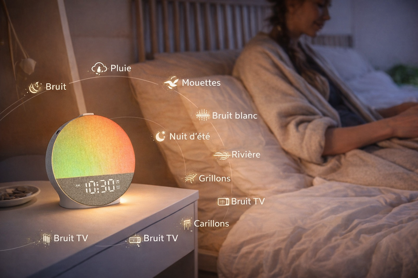 Réveil Lumineux Sunrise – Réveillez-vous Naturellement